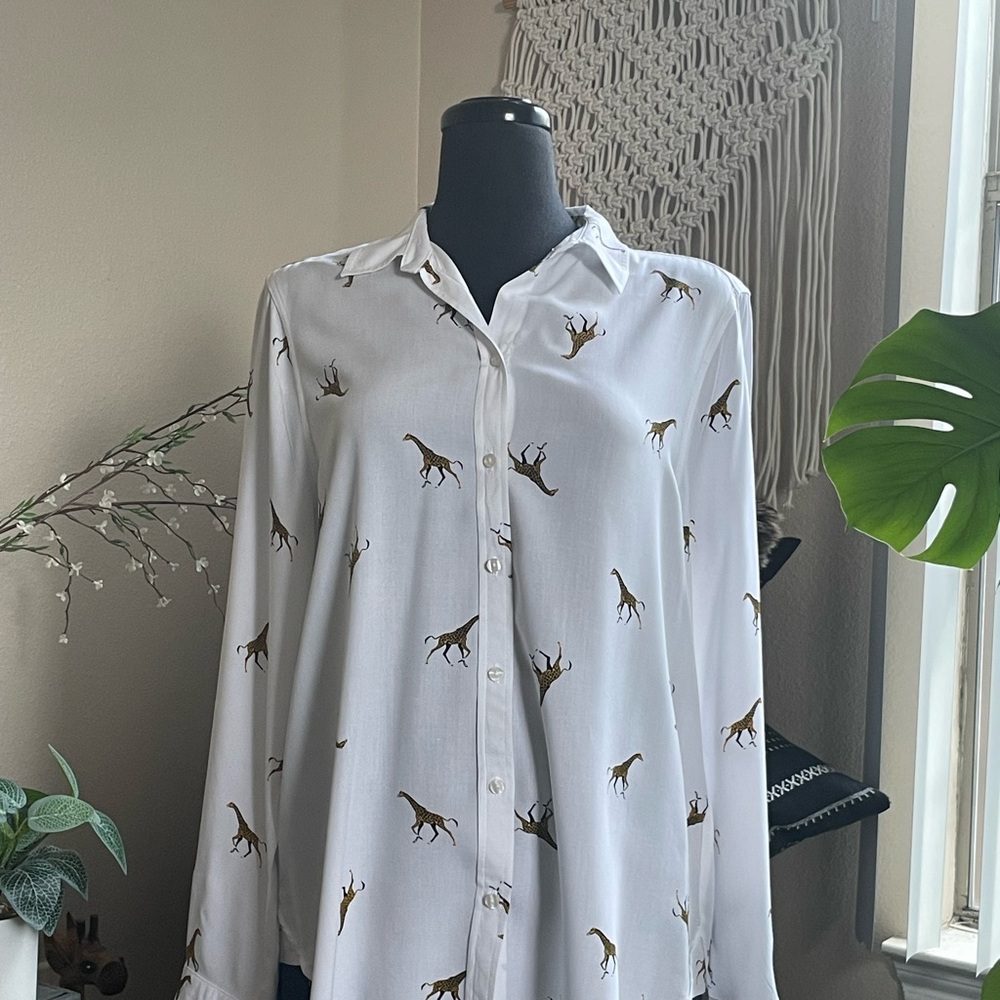 Giraffe Print Top